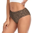 thumbnail image 2 of Fotbe Brown Leopard Calzones Estampados para Mujer – Ropa Interior de Algodón, Cómoda, Suave y Elástica-X-Large, 2 of 6