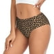 thumbnail image 2 of Fotbe Brown Leopard Calzones Estampados para Mujer – Ropa Interior de Algodón, Cómoda, Suave y Elástica-Large, 2 of 6