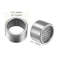 thumbnail image 2 of Uxcell Needle Roller Bearings Full Complement Drawn Cup Chromium Steel Silver Tone 2pcs 7/8x1-1/8x3/4", 2 of 5