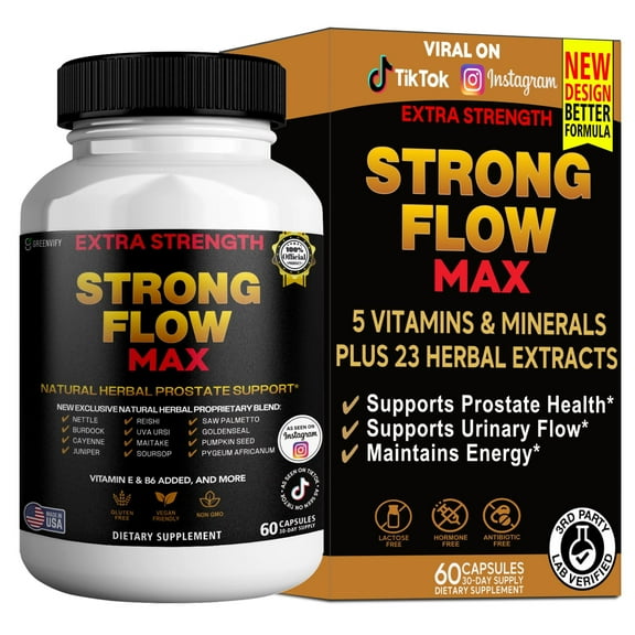 GreenVify Strong Flow Max – Daily Vitality, Energy & Wellness Support Formula