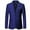 Royal blue, variant on Mens Slim Fit Blazer Jacket Two-Button Notched Lapel Casual Suit Jacket
