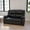 Black, variant on Emma + Oliver Black LeatherSoft Loveseat with Two Built-In Recliners