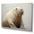thumbnail image 2 of Designart "Home Of The Relaxed Walrus V" Walrus Wall Art Living Room, 2 of 7