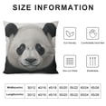 thumbnail image 5 of Autua Panda Bear Graphic Decorative Cushion Throw Pillow Cover for Home Couch Living Room Bed Sofa Square Pillow Case 1PC 22x22in, 5 of 5