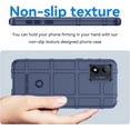 thumbnail image 4 of Slim Fit Phone Case for Motorola Moto E13, Rugged Shield Case with Military Grade Shockproof,Drop-Tested and Camera Lens Protection Cover for Moto E13, HD Blue, 4 of 6