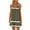 Army Green A, variant on Zpanxa Womens Summer Dresses Fashion Casual Print Round-Neck Sleeveless Loose Knee-Length Dress