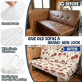 thumbnail image 3 of CHAQLIN Red Mushroom Print RV Dinette Cushion Covers Machine Washable Fit for Travel Camper, Furniture Protector Fit for Futon Sofa, 3 of 7