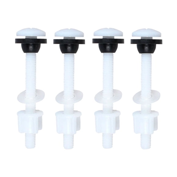 High Strength Toilet Tank Bolts 2 Pairs M10 Plastic and Rubber Assembly Kit
