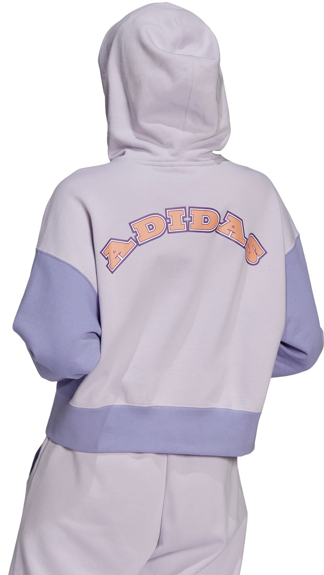 gekruld Danser samenzwering adidas Women's Trefoil Logo Play Cropped Hoodie, Purple Tint, M -  Walmart.com