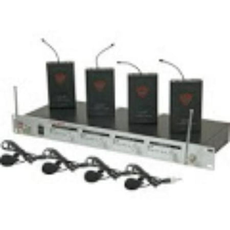 UPC 634343276978 product image for Nady U-41 Quad Omni Lav Wireless System (14/16/10/12) Black | upcitemdb.com