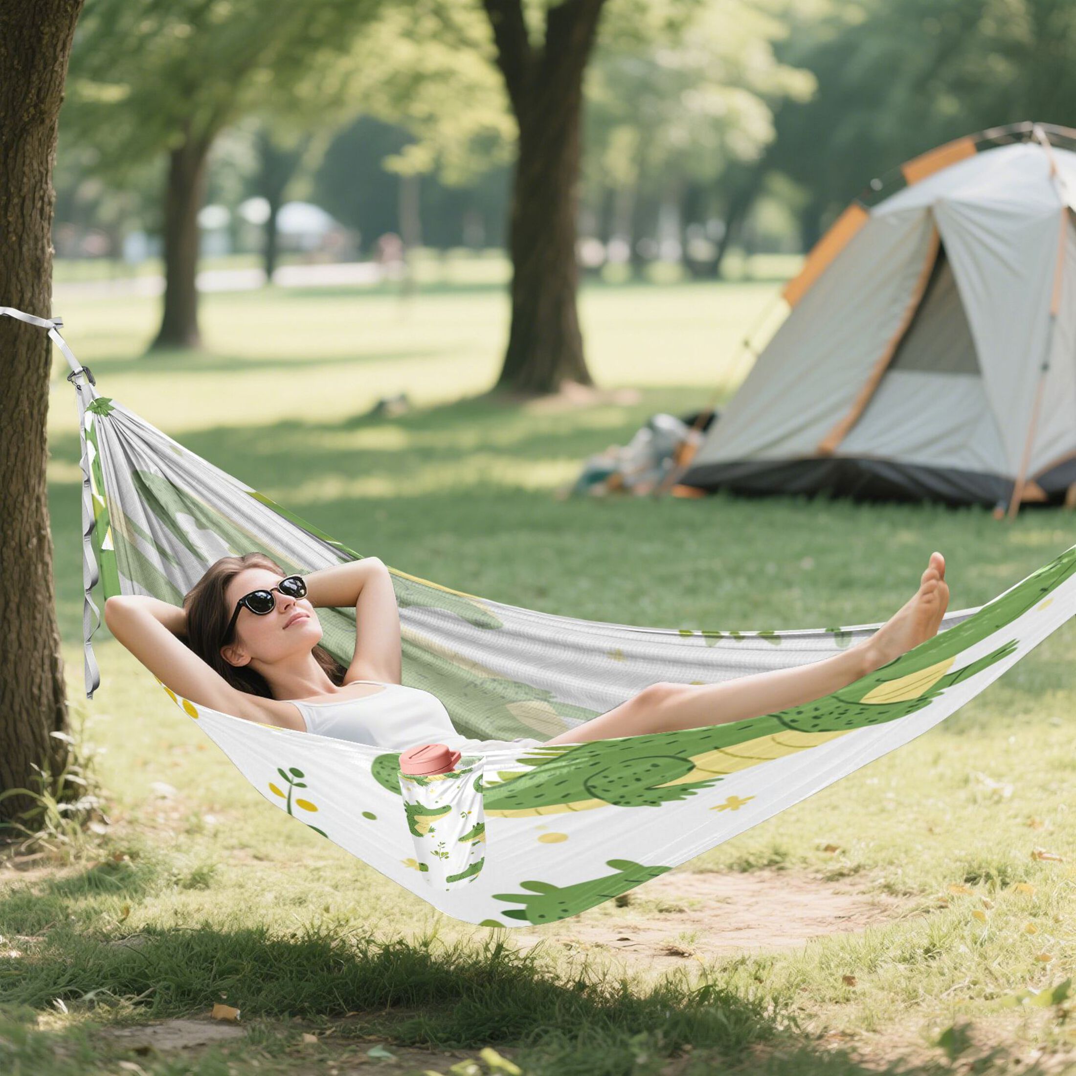 Hammock Camping Hammock Nylon Portable Hammock Travel Camping Hammock Super Beautiful Crocodile