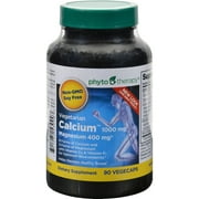 Phyto Therapy - Vegetarian Calcium 1000 mg with Magnesium 400 mg - 90 Vegetarian Capsules