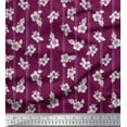 thumbnail image 1 of Soimoi Rayon Fabric Stripe,Leaves & Floral Artistic Print Fabric by the Yard 56 Inch Wide, 1 of 1