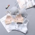 thumbnail image 4 of Mujer Ropa Interior Sin Cable Sujetador Sexy Encaje Push Up Cómodo Delgado Ajustable Pequeña Pecho C5IE, 4 of 5