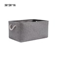thumbnail image 4 of Contenedor de tela plegable y resistente Yuarrent para almacenamiento y organización del hogar gris 36*26*16, 4 of 6