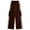 Brown, variant on Girls Flare Leggings Kids Uniform Pants Elastic High Waist Stretchy Casual Clothes for Teen High Waisted Button Straight Leg Cargo Pants Pants for Dance Activewear Clothes White 11-12 years