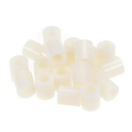 Flower Tube Spacer - 20pcs Nylon Round Straight Pillar Insulating Tube PCB Spacer Standoffs 4x7x8mm