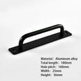 thumbnail image 1 of Lefu Wooden Door Balcony Sliding Barn Door Handle Aluminum Alloy Punch-Free Hand, 1 of 8