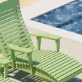 thumbnail image 4 of Wildridge Signature Chaise Lounge, Lime Green - Outdoor Weather Resistant Recycled Plastic Furniture for Patio, 4 of 5