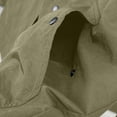 thumbnail image 2 of Fengqque Men's Mandarin Collar Button Down Shirt Jacket Long Sleeve Casual Overshirt with Pockets Army Green M, 2 of 7