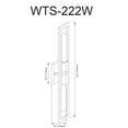 thumbnail image 4 of Dainolite 2 Light Incandescent Wall Sconce, Aged Brass, 4 of 5