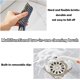 thumbnail image 4 of Cepillo de limpieza de baño de 2 piezas, cepillos de limpieza 2 en 1, cepillo de limpieza de grietas de baño, cepillos de costura de piso multifuncionales 2 en 1 con clip TUNC Sencillez, 4 of 5