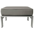 thumbnail image 2 of 27-Inch Silver and Gray Outdoor Ottoman, 2 of 6