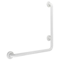 24 x 24 in. L-Shaped Grab Bar - Left Hand, White