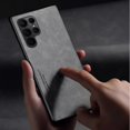 thumbnail image 2 of For Samsung S24 Lambskin Phone Case, Car Invisible Magnetic Protective Case, Military-Grade Shockproof Protective Business Full Case for Samsung, 2 of 5