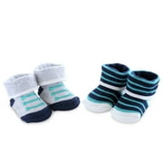 Child of Mine Newborn Baby Boy 2 Pack Jungle Keepsake Booties, NB