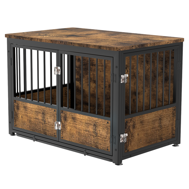 40" Dog Crate Furniture for Medium Dogs with Removable Tray, Dog Kennel