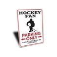 thumbnail image 3 of Hockey Fan Parking Novelty Sign, Metal Wall Decor - 10x14 inches, 3 of 4