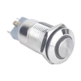 thumbnail image 2 of DYNWAVECA Latching Pushbutton Switch ON/OFF Stainless Steel Waterproof Suitable For 12mm 1/2'' Mounting Hole Blue, 2 of 8