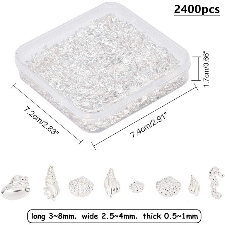 100pcs Ocean Resin Fillers - Sea Theme Alloy Charms For Epoxy Jewelry Making & Crafts