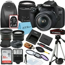 Canon EOS 2000D / Rebel T7 DSLR Camera with 18-55mm Lens, SanDisk 32GB Memory, Tripod, Backpack and ZeeTech Bundle (International Model)