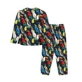 thumbnail image 2 of Goofa Parrot Printed Women’s 2 Piece Pajama Set Super,Pajamas Women's Long Sleeve Sleepwear Soft Button Down Loungewear Pjs Lounge Set Nightwear-Large, 2 of 9