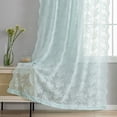 thumbnail image 4 of Cortinas YJ YANJUN, 2 paneles, encaje aguamarina, 132 x 213 cm, 4 of 7