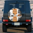 thumbnail image 3 of Kdxio Funny Cats for Tire Cover Wheel Protectors Tyre Covers Weatherproof Wheel Covers Universal Fit for Trailer Rv SUV Truck Camper Travel Trailers 14 inch, 3 of 8