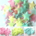 thumbnail image 3 of 100 Pcs Glow in the Dark Stars for Ceiling and Wall Decals, 3D Fluorescent Luminous Star Stickers for Kids Bedroom and Nursery, Multi-Color Night Light Decor, 3 of 5