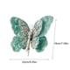 thumbnail image 3 of Adorno de mariposa artificial de Navidad con purpurina y clip - Rosa, blanco, verde - 9 pulgadas para decoración de árbol, corona y guirnalda, 3 of 6