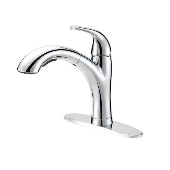 Boston Harbor TOBI21040009CP Single Handle Pull-Out Kitchen Faucet, Chrome