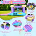 thumbnail image 3 of Inflatable Bounce House, 161"X82"X63" Indoor Outdoor Jumping House with 470W Blower, Water Slide Bouncy Castle for Kids Toddler 3~10 Years, Backyard Birthday Party Gifts, 3 of 10