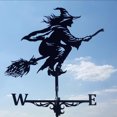 thumbnail image 2 of Witch Weather Vanes Yard Ornament Retro Dragon Wind Weather Vane, 2 of 7