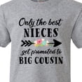 thumbnail image 4 of Inktastic Only the Best Nieces Get Promoted to Big Cousin Youth T-Shirt, 4 of 5
