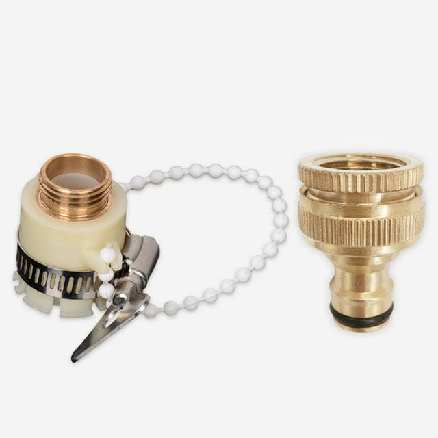 Adaptador de conexión rápida Conector roscado de 20 mm y 25 mm Conector de manguera de jardín de latón Hugtrwg Para estrenar
