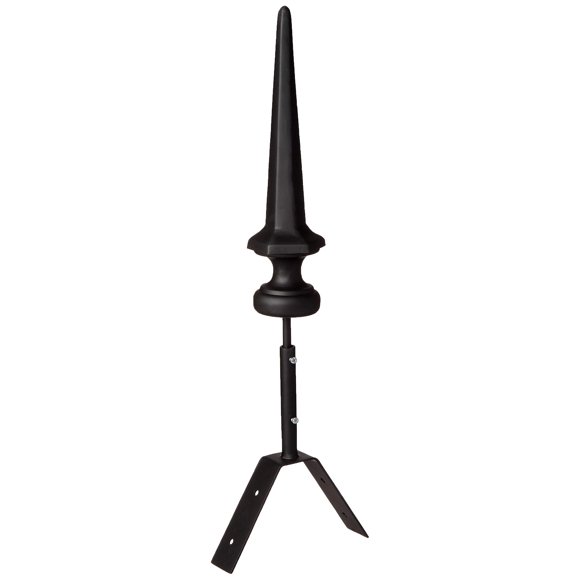 Finial Dalvento Kyoto Mini 30 cm H de acero negro mate