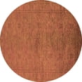 thumbnail image 1 of Ahgly Company Indoor Round Oriental Orange Industrial Area Rugs, 6' Round, 1 of 4