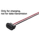 thumbnail image 2 of Zócalo de carga rápida tipo C 3a de 5 piezas, conector USB C hembra de 2 cables con hebilla de ranura a presión, 2 of 4