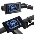 thumbnail image 1 of Electric Bike LCD Control Panel, Electric Scooter LCD Display 24V 36V 48V Easy Installation Water Roof Large Color Screen  for 0.9in Handlebars, 1 of 7