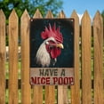 thumbnail image 4 of Vintage Chickens Have A Nice Poop Metal Tin Sign 12x8 Inch Chicken Funny Metal Poster Funny Chicken Tin Sign Home Kitchen Garden Bar Pub Restaurant Bathroom Are Wall Decor, 4 of 12